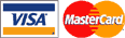 We accept Visa and Mastercard